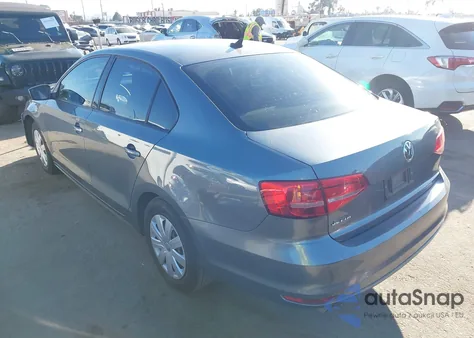 2015 Volkswagen Jetta 2.0L S from USA, damaged, VIN 3VW1K7AJ9FM311217